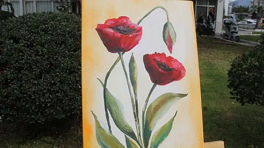 Kursiyerlerin çalışmaları sergilendi