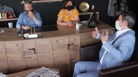 Mermertaş'tan SED Medya'ya ziyaret