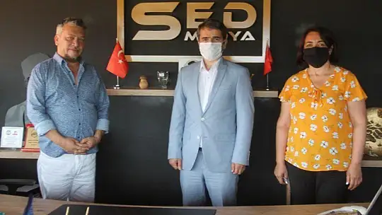 Mermertaş'tan SED Medya'ya ziyaret
