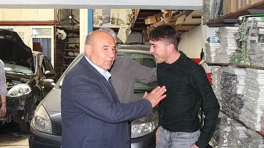 Otgöz sanayi esnafını ziyaret etti