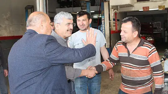 Otgöz sanayi esnafını ziyaret etti