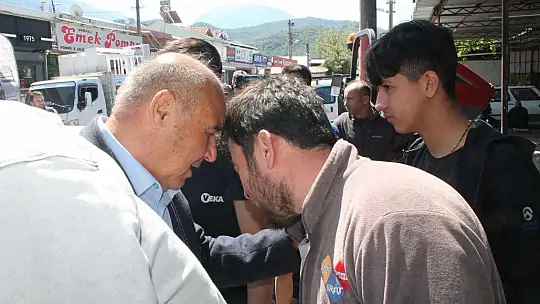 Otgöz sanayi esnafını ziyaret etti