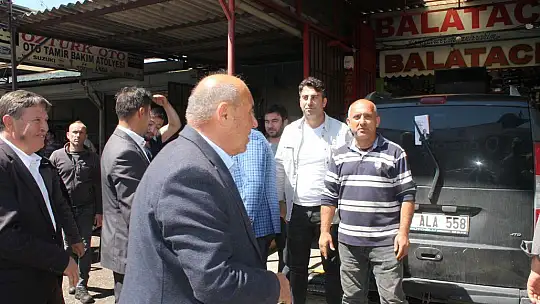 Otgöz sanayi esnafını ziyaret etti