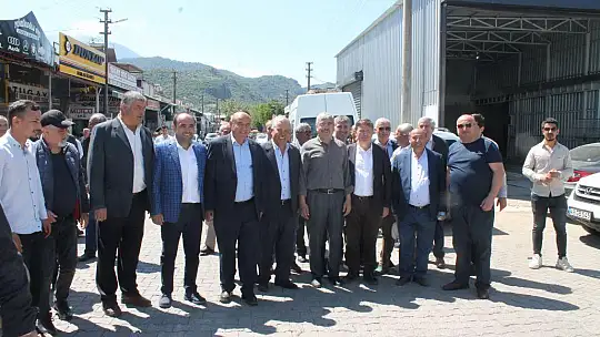 Otgöz sanayi esnafını ziyaret etti