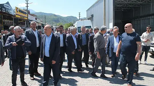 Otgöz sanayi esnafını ziyaret etti