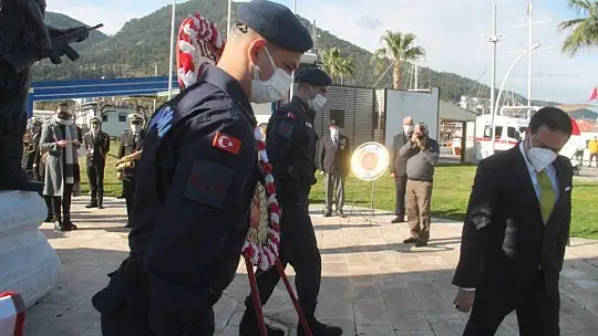 Fethiye'de 18 Mart Çanakkale Zaferi Yıldönümünde Şehitler anıldı