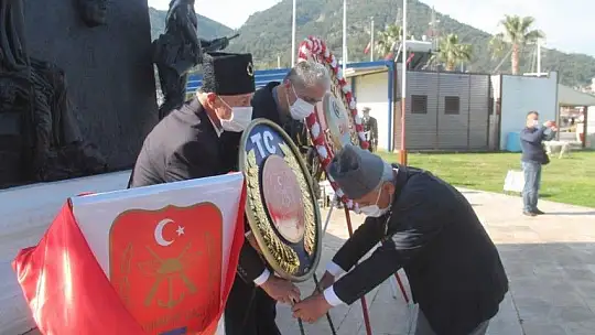 Fethiye'de 18 Mart Çanakkale Zaferi Yıldönümünde Şehitler anıldı
