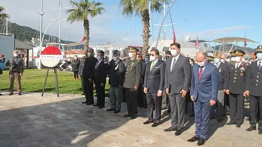 Fethiye'de 18 Mart Çanakkale Zaferi Yıldönümünde Şehitler anıldı
