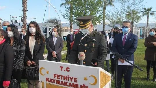 Fethiye'de 18 Mart Çanakkale Zaferi Yıldönümünde Şehitler anıldı