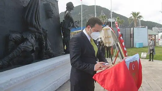 Fethiye'de 18 Mart Çanakkale Zaferi Yıldönümünde Şehitler anıldı