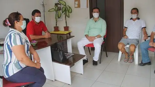 KAYMAKAM FIRAT, MUHTARLAR DERNEĞİNİ ZİYARET ETTİ