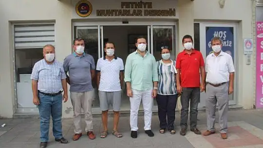 KAYMAKAM FIRAT, MUHTARLAR DERNEĞİNİ ZİYARET ETTİ