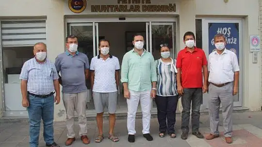 KAYMAKAM FIRAT, MUHTARLAR DERNEĞİNİ ZİYARET ETTİ