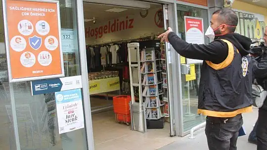 Polis ekipleri marketleri denetledi
