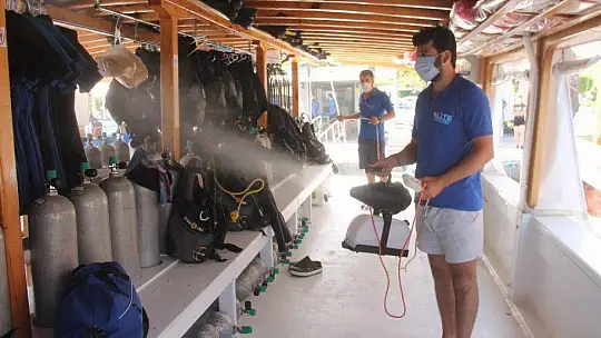 FETHİYE'DE DALIŞ MERKEZLERİ FAALİYETLERİNE KONTROLLÜ BAŞLADI