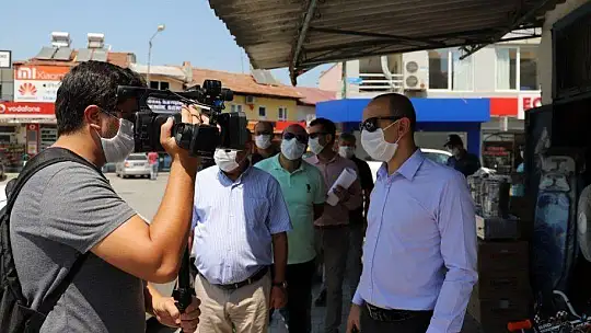 SEYDİKEMER'DE KOVİD19 DENETİMİ YAPILIYOR