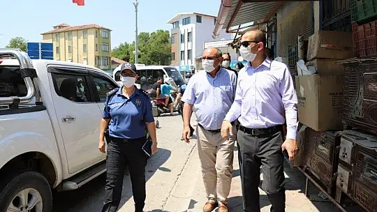 SEYDİKEMER'DE KOVİD19 DENETİMİ YAPILIYOR