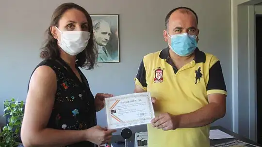 SED Medya'ya teşekkür belgesi