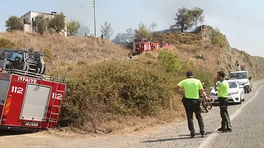 İtfaiye kısa sürede müdahale etti