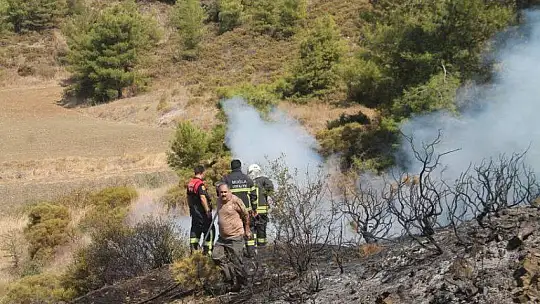 İtfaiye kısa sürede müdahale etti
