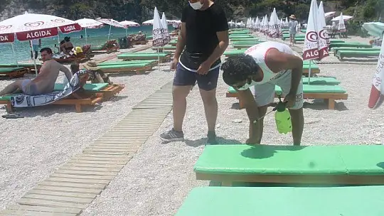 Ölüdeniz Plajlarında Pandemi Önlemi