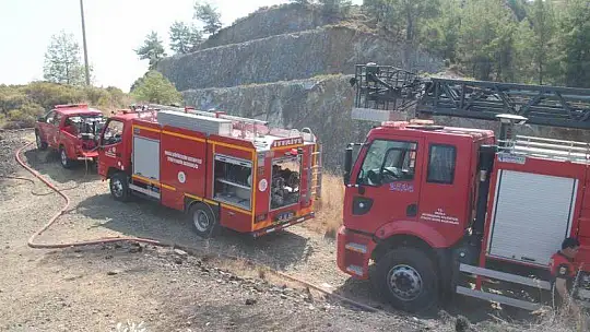 İtfaiye kısa sürede müdahale etti