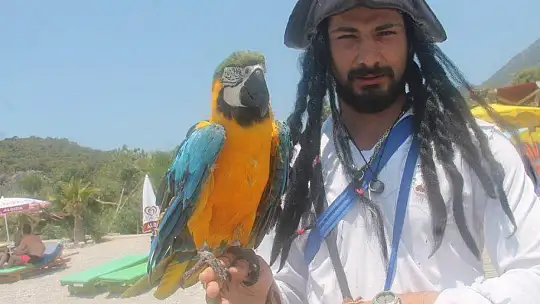 MAHMUT, ÖLÜDENİZ PLAJI'NIN MASKOTU OLDU