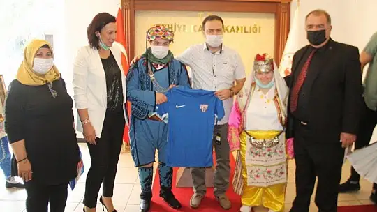 Fethiye 2. Spor Festivali konukları Kaymakam Fırat'ı ziyaret etti