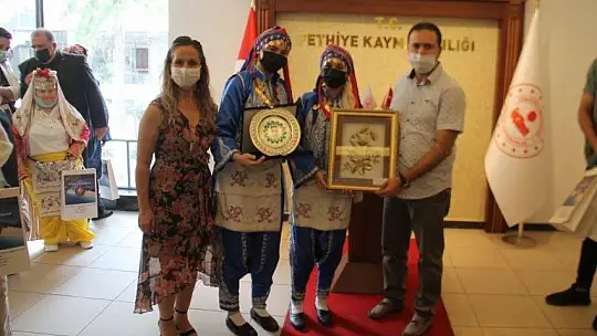 Fethiye 2. Spor Festivali konukları Kaymakam Fırat'ı ziyaret etti
