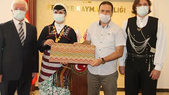 Fethiye 2. Spor Festivali konukları Kaymakam Fırat'ı ziyaret etti