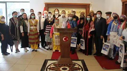 Fethiye 2. Spor Festivali konukları Kaymakam Fırat'ı ziyaret etti