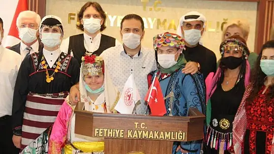 Fethiye 2. Spor Festivali konukları Kaymakam Fırat'ı ziyaret etti