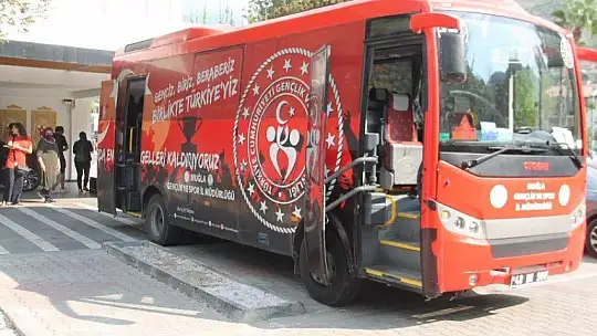 Fethiye 2. Spor Festivali konukları Kaymakam Fırat'ı ziyaret etti