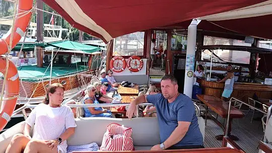 Fethiye'de tekne turlarına ilgi devam ediyor