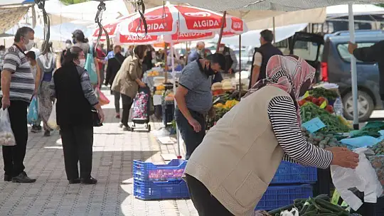 Üretici pazarında yoğunluk yaşandı