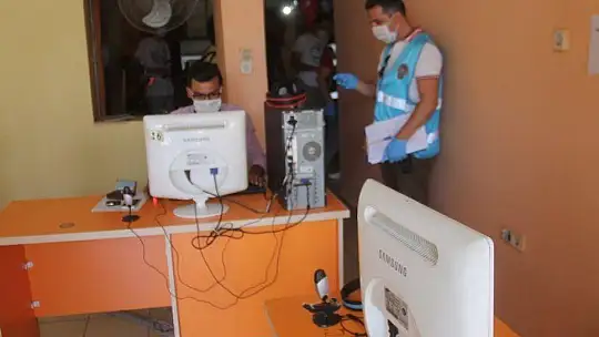 FETHİYE'DE İNTERNET KAFELERE COVİD-19 DENETLEMESİ