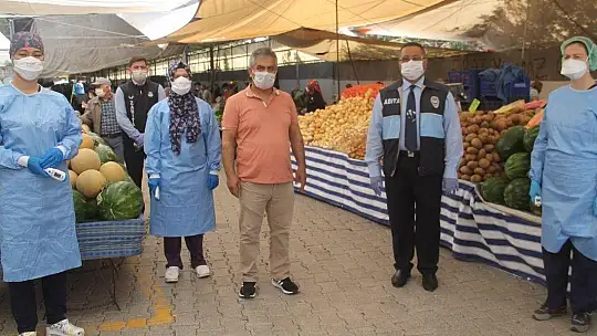 Salı Pazarı'nda tedbirler devam ediyor