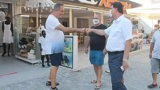 BAŞKAN KARACA, ÖLÜDENİZ'DE ESNAFLARLA BİRARAYA GELDİ