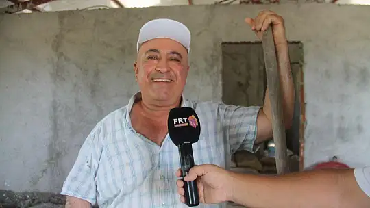 Cami lojmanı imece usulü ile yapılıyor