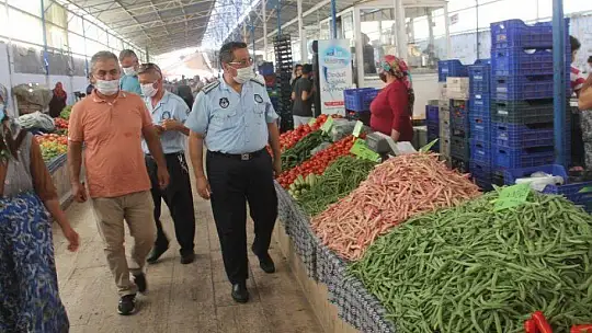 PAZARLARDA DENETİMLER DEVAM EDİYOR 