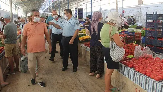 PAZARLARDA DENETİMLER DEVAM EDİYOR 