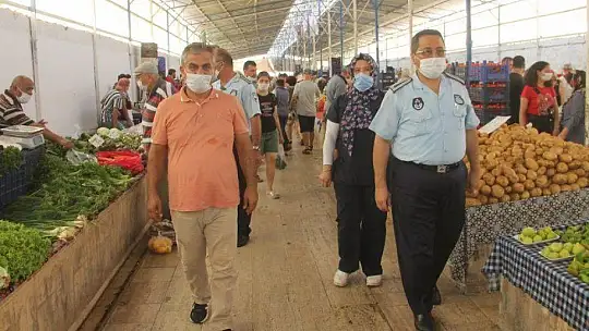 PAZARLARDA DENETİMLER DEVAM EDİYOR 