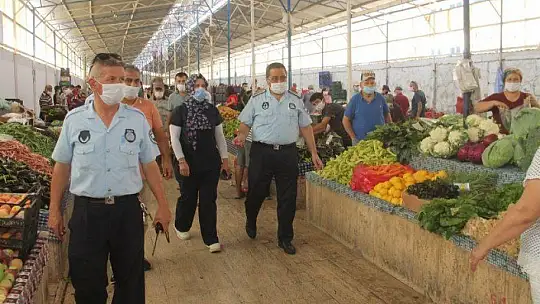 PAZARLARDA DENETİMLER DEVAM EDİYOR 