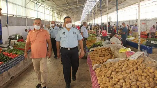 PAZARLARDA DENETİMLER DEVAM EDİYOR 