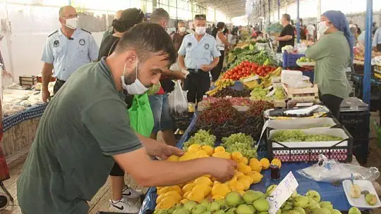 PAZARLARDA DENETİMLER DEVAM EDİYOR 