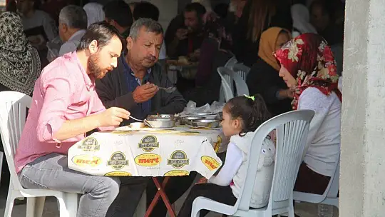 Geleneksel hasat yemeği yapıldı