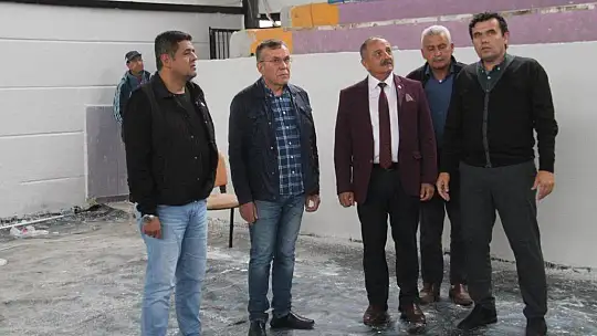 Bekir Eser, çalışmaları yerinde inceledi