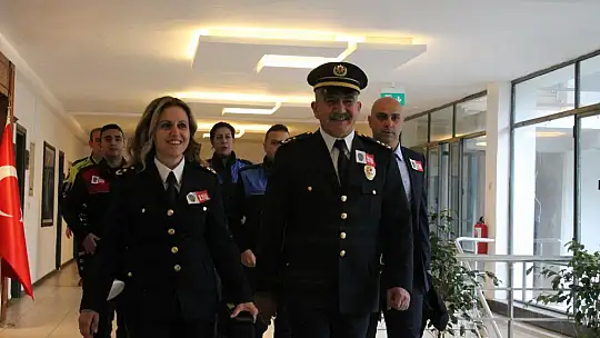 Polis teşkilatından Kaymakam Karaman'a ziyaret