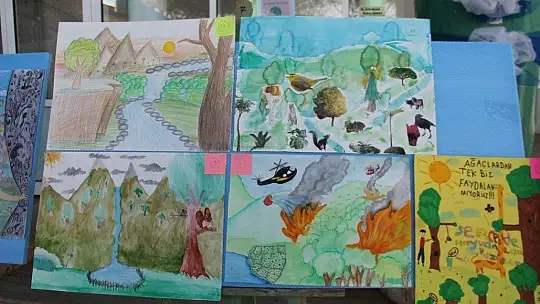 Resimlerinde ormanın önemini vurguladılar