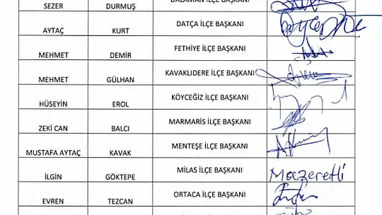 Başkanlardan ortak açıklama